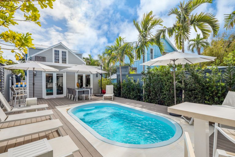 Heated private pool at Casa Catalina, an Old Town Key West vacation rental half a block from Duval Street
