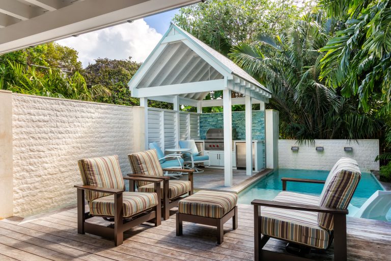 Saltwater pool and pool deck at Brisa Azul, an Old Town Key West vacation rental with private pool and off-street parking