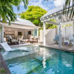 Front exterior of Brisa Azul, an Old Town Key West vacation rental with private pool and off-street parking