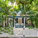 Front exterior of Brisa Azul, an Old Town Key West vacation rental with private pool and off-street parking