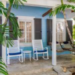 Front exterior of Brisa Azul, an Old Town Key West vacation rental with private pool and off-street parking